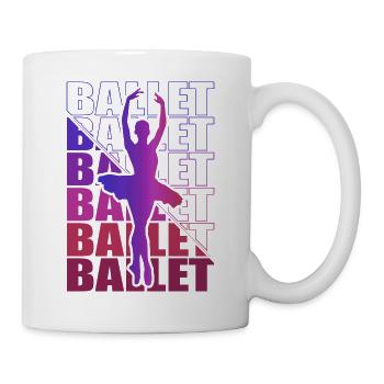 Ballet, Ballerina, Girl, Girl, Dancing - Mug - white - Right