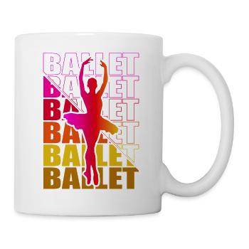Ballet, Ballerine, Fille, Fille, Danse - Mug blanc - blanc - Droite