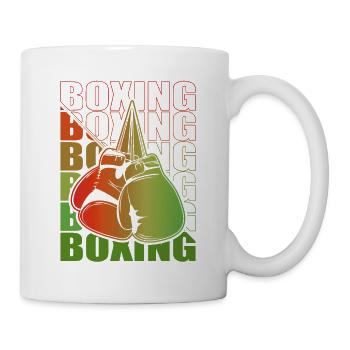 Boxen Martial Arts Boxing Box Club Boxer - Tasse - Weiß - Rechts