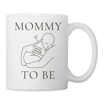 Mommy To Be Silhouette Design - Tasse - Weiß - Rechts