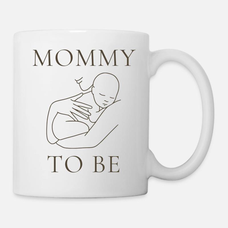 Conception de silhouette de maman en devenir - Mug blanc - blanc