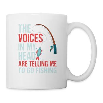 Les voix dans ma tête me disent que je - Mug blanc - blanc - Droite