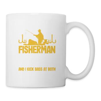 I have two titles Fischer and father and I - Mug - white - Right