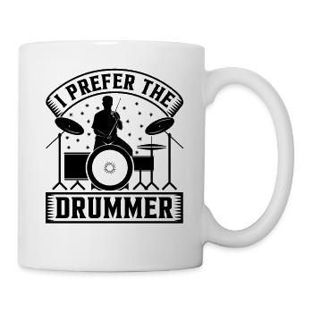 Je préfère le batteur musicien batteur batteur - Mug blanc - blanc - Droite