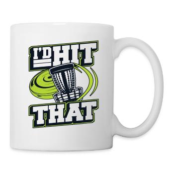 I'd Hit That Frisbee Golf Basket Disc Disc - Mug - white - Right