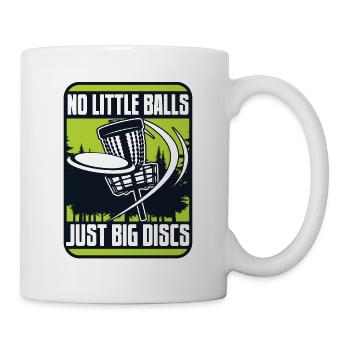 Pas de petites balles juste de gros disques Frisbee Golf - Mug blanc - blanc - Droite