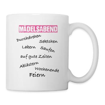 Mädelsabend Jga - Tasse - Weiß - Rechts