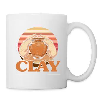 Ceramic Oven Cermaicist Ceramic Clay Oven Pot - Mug - white - Right