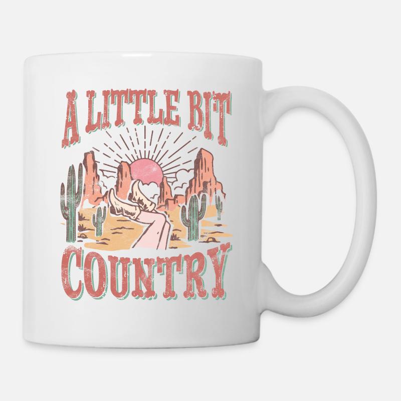 A little bit country - Mug - white