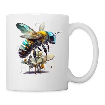 Bee Gift Art Beekeeper Artwork Animal Animals - Mug - white - Right