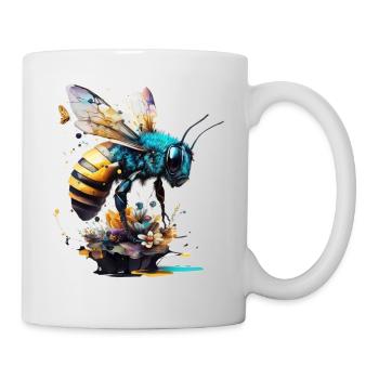 Bee Gift Art Beekeeper Artwork Animal Animals - Mug - white - Right