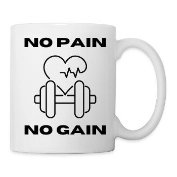No Pain No Gain - Mug - white - Right