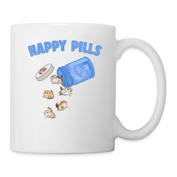 Happy Pills Scottish Fold Cat Drôle d’Amant Chaton - Mug blanc - blanc - Droite