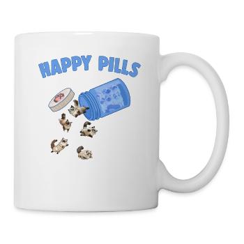 Happy Pills Ragdoll Cat Drôle Chaton Amant Félin - Mug blanc - blanc - Droite
