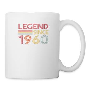 1960 Geburtstag Legend since Retro Vintage - Tasse - Weiß - Rechts