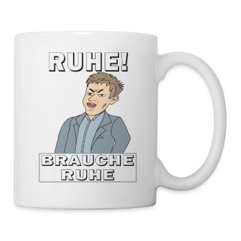RUHE BRAUCHE RUHE - Tasse - Weiß - Rechts