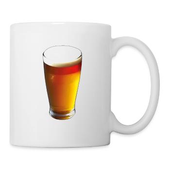 Beer Glass Foam Alcohol Drinker - Mug - white - Right