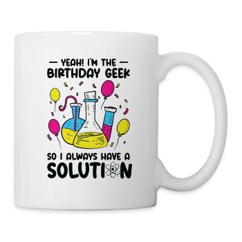 Wissenschaft Thema Geburtstagsfeier Chemie - Tasse - Weiß - Rechts