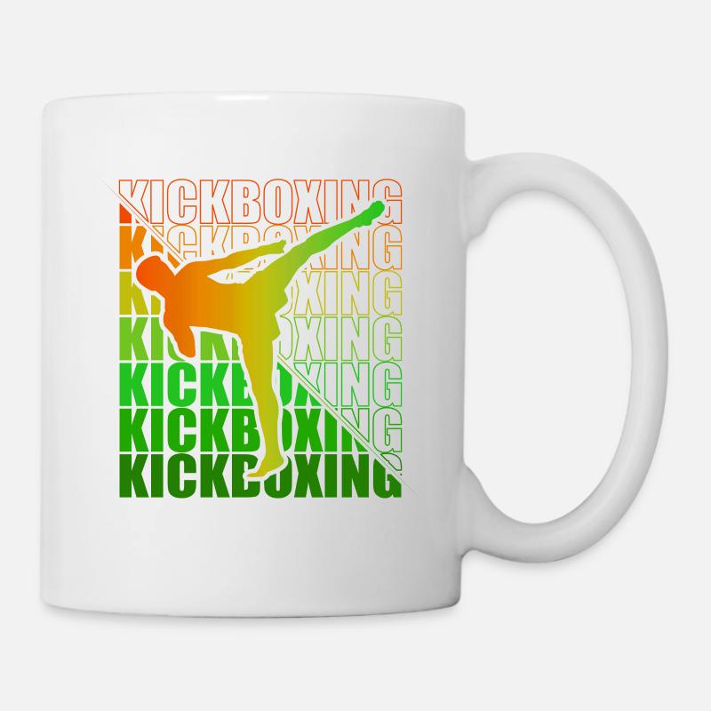 Kickboxer Arts Martiaux Kickboxing Kickboxen - Mug blanc - blanc