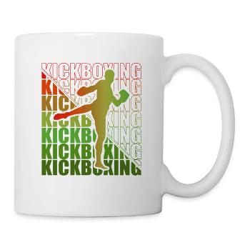 Kickboxer Martial Arts Kickboxing Kickboxen - Tasse - Weiß - Rechts
