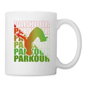 Parkour, Freerunning, Street Workout, Acrobatic - Tasse - Weiß - Rechts