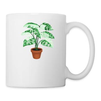 Life is better with Monstera - Tasse - Weiß - Rechts