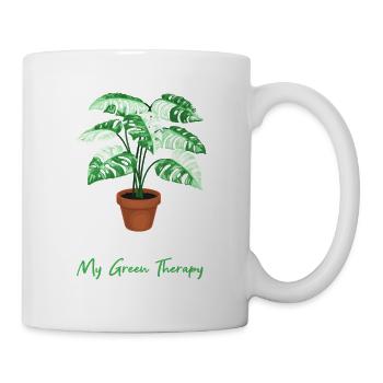 Monstera My Green Therapy - Tasse - Weiß - Rechts