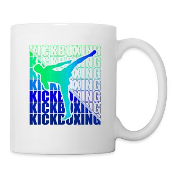 Kickboxer Martial Arts Kickboxing Kickboxen - Tasse - Weiß - Rechts