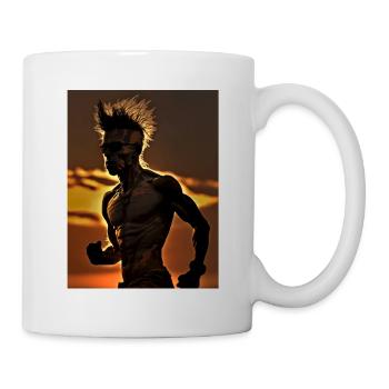 Punk Runner - Mug blanc - blanc - Droite