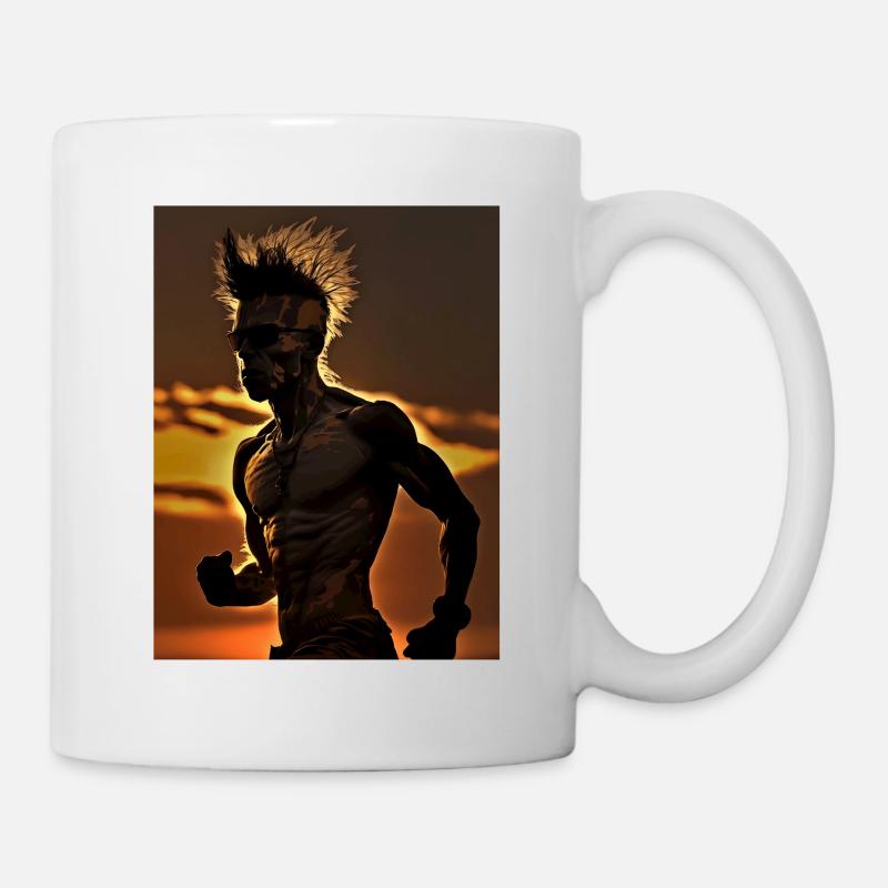 Punk Läufer - Tasse - Weiß
