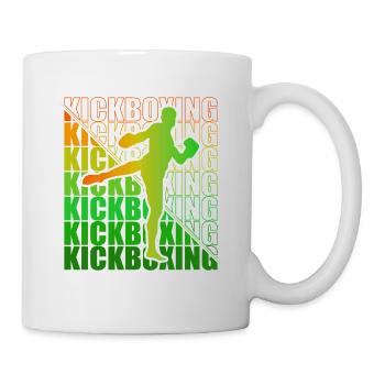 Kickboxer Martial Arts Kickboxing Kickboxen - Tasse - Weiß - Rechts