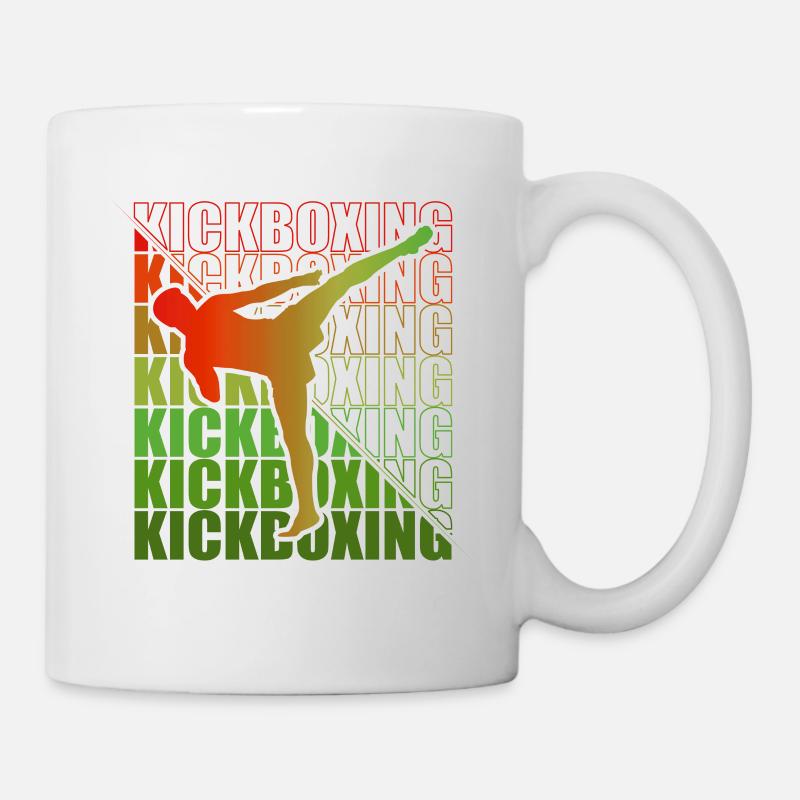 Kickboxer Arts Martiaux Kickboxing Kickboxen - Mug blanc - blanc