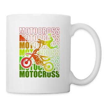 Motocross Enduro Motorcycle Freestyle Extreme Sport - Mug - white - Right