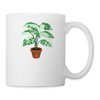 Life is better with my Monstera - Tasse - Weiß - Rechts
