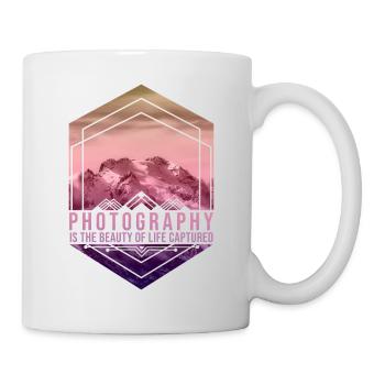 Photography is the beauty of life - Mug - white - Right