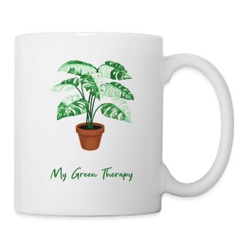 Monstera My Green Therapy - Tasse - Weiß - Rechts