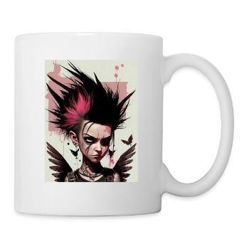 Fée punk cool - Mug blanc - blanc - Droite