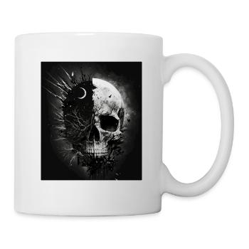 Skull in the Moonlight - Mug - white - Right