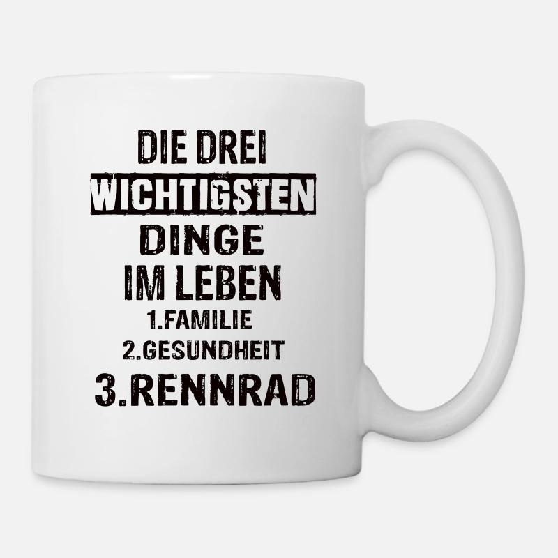 Rennrad - Tasse - Weiß