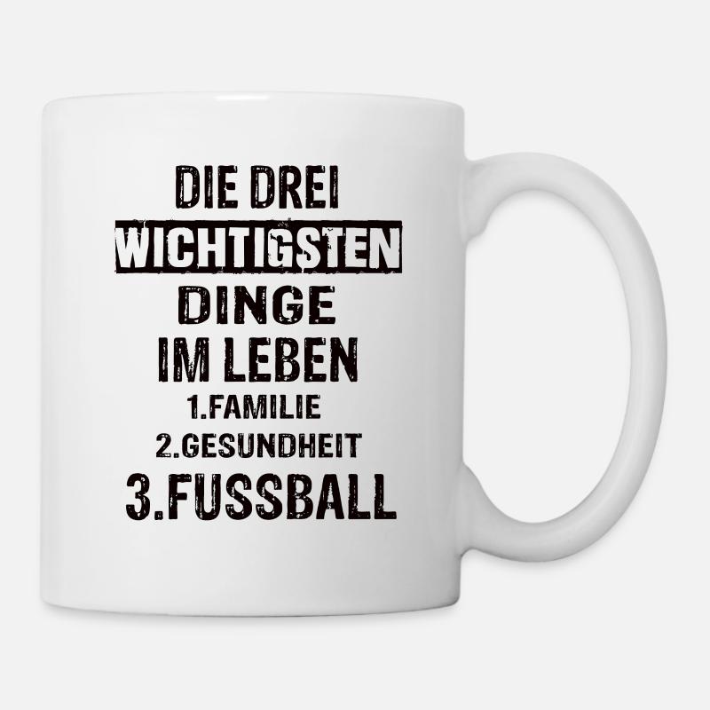 Fussball - Tasse - Weiß