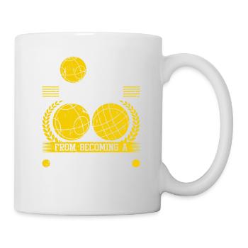 Bocce Saved Me From Becoming A Stripper, Funny - Tasse - Weiß - Rechts