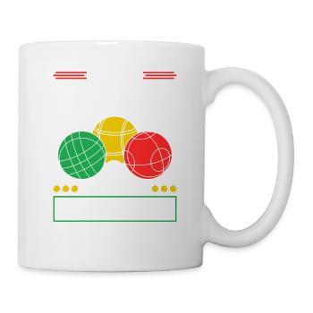 I Play With My Bocce Balls, Funny Bocci - Tasse - Weiß - Rechts
