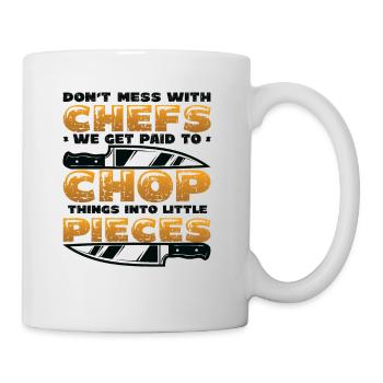 Don't mess with the chef - Mug - white - Right