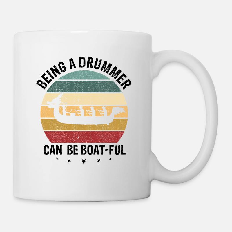 Drachenboot Trainer und Drachenboot - Tasse - Weiß
