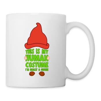 Ceci est mon costume humain dans un cadeau d’amoureux gnome - Mug blanc - blanc - Droite
