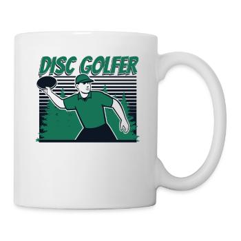 Disc Golfer Disc Golfer Frisbee Golf Basket Disc - Mug - white - Right