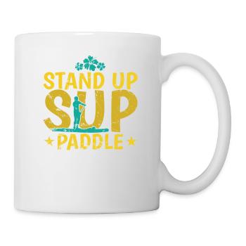 Stand up Paddle SUP Wasser Balance - Tasse - Weiß - Rechts
