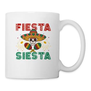 Fiesta Toute la Nuit Siesta Toute la Journée Cinco de Mayo Part - Mug blanc - blanc - Droite
