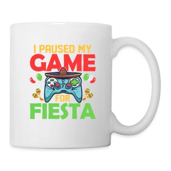 I Paused My Game For Fiesta Gamer Cinco De Mayo - Mug - white - Right