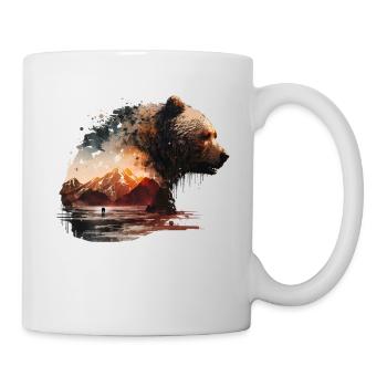 Bear Bear Bear Motif Bear Motif Animal Art Gift - Mug - white - Right